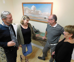 Patrons at Key West gallery show