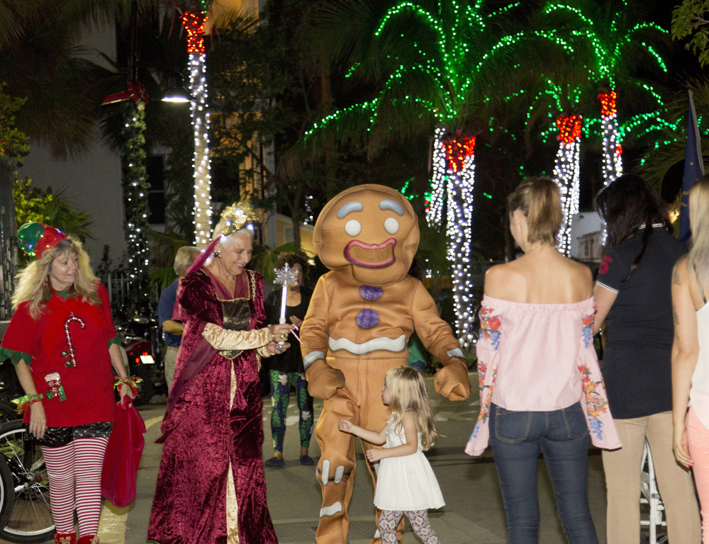 Christmas revelers in Key West