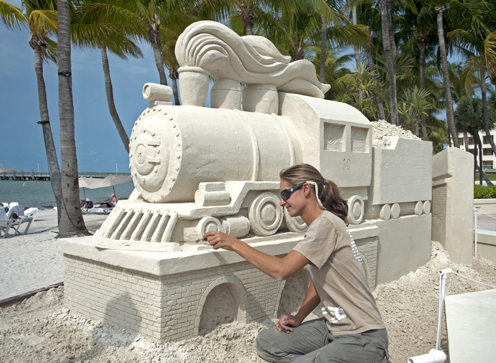 Sand sculptor Key West