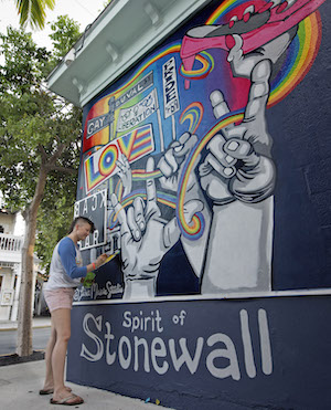 Spirit of Stonewall mural Key West