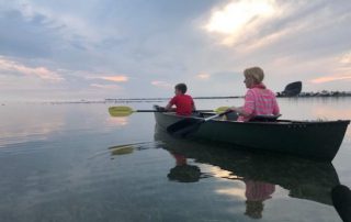 People in canoe
