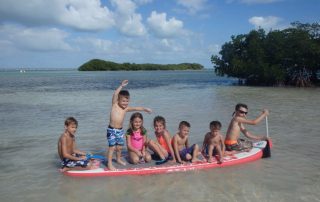 Florida Keys kids on a sandbar