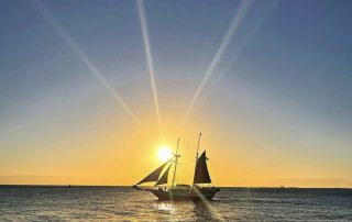 Key West sunset tall ship