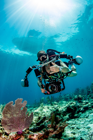 Autumn Blum diving Florida Keys