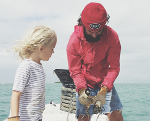 Billy stone crab child Florida Keys