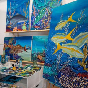 Upper Keys marine life artist studio