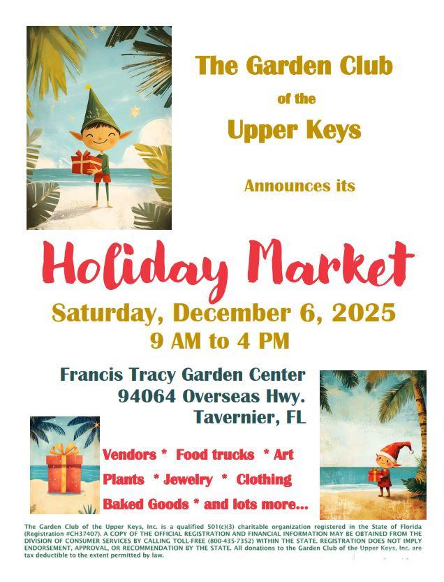 The Garden Club of the Upper Keys Holiday Market 