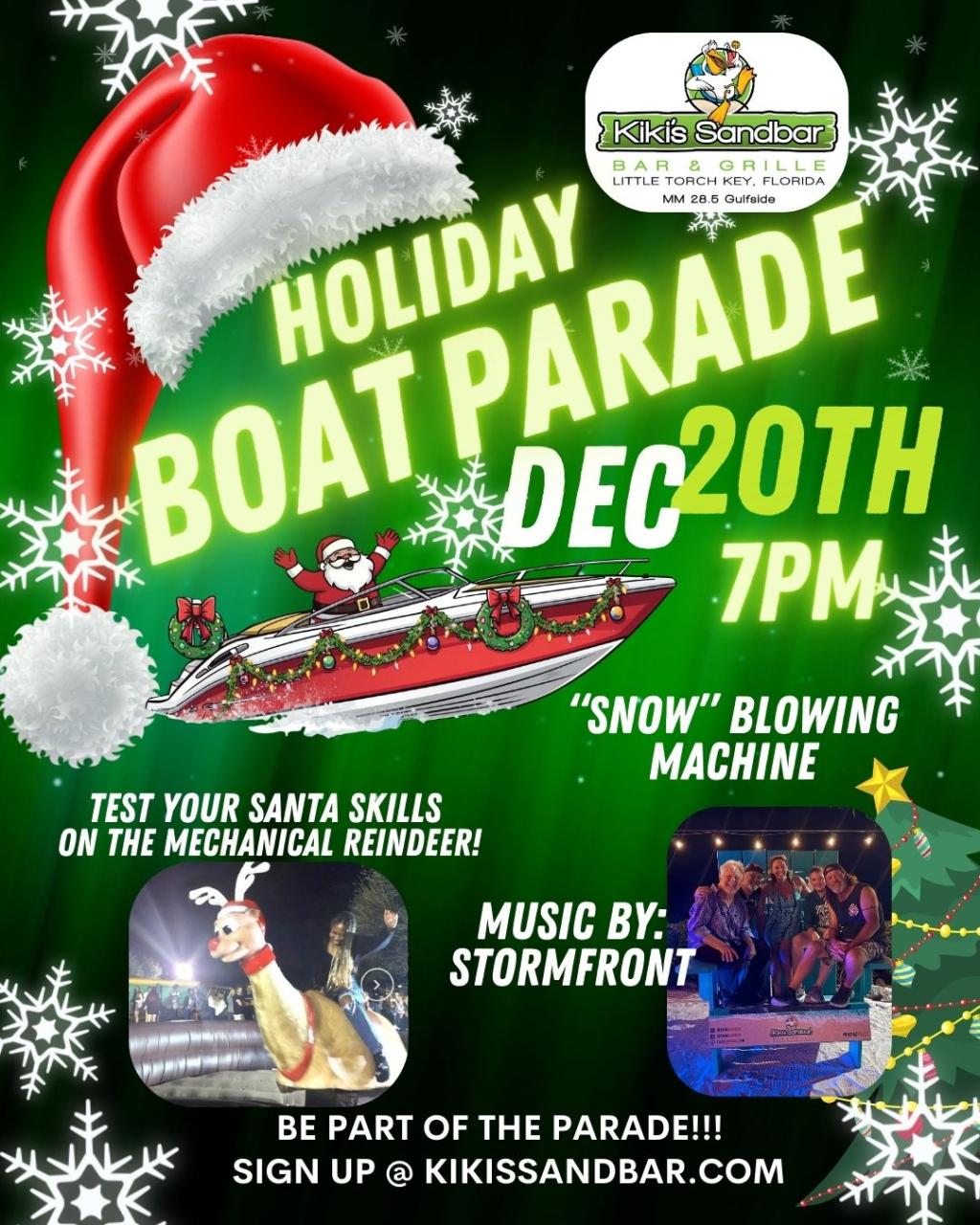 Kiki's Sandbar Holiday Boat Parade 