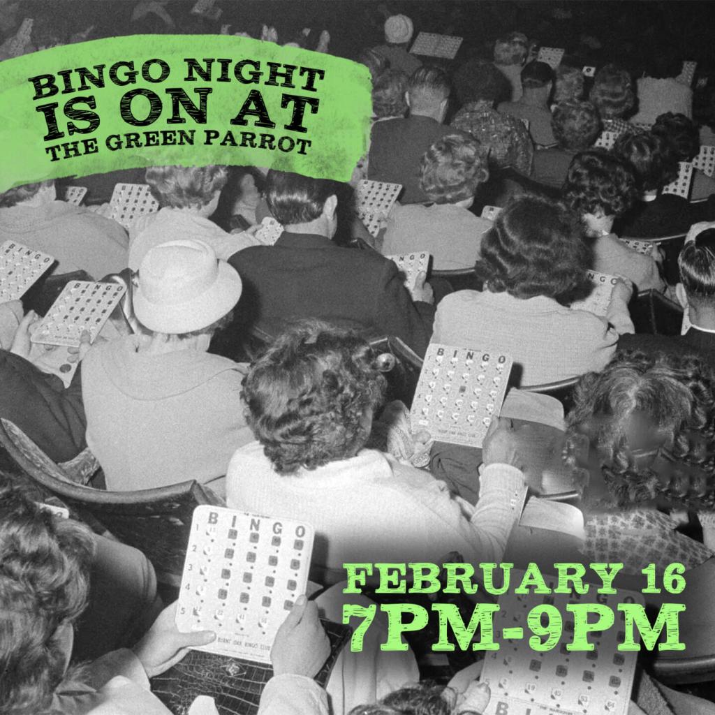  Non-Profit Bingo Night at Green Parrot 