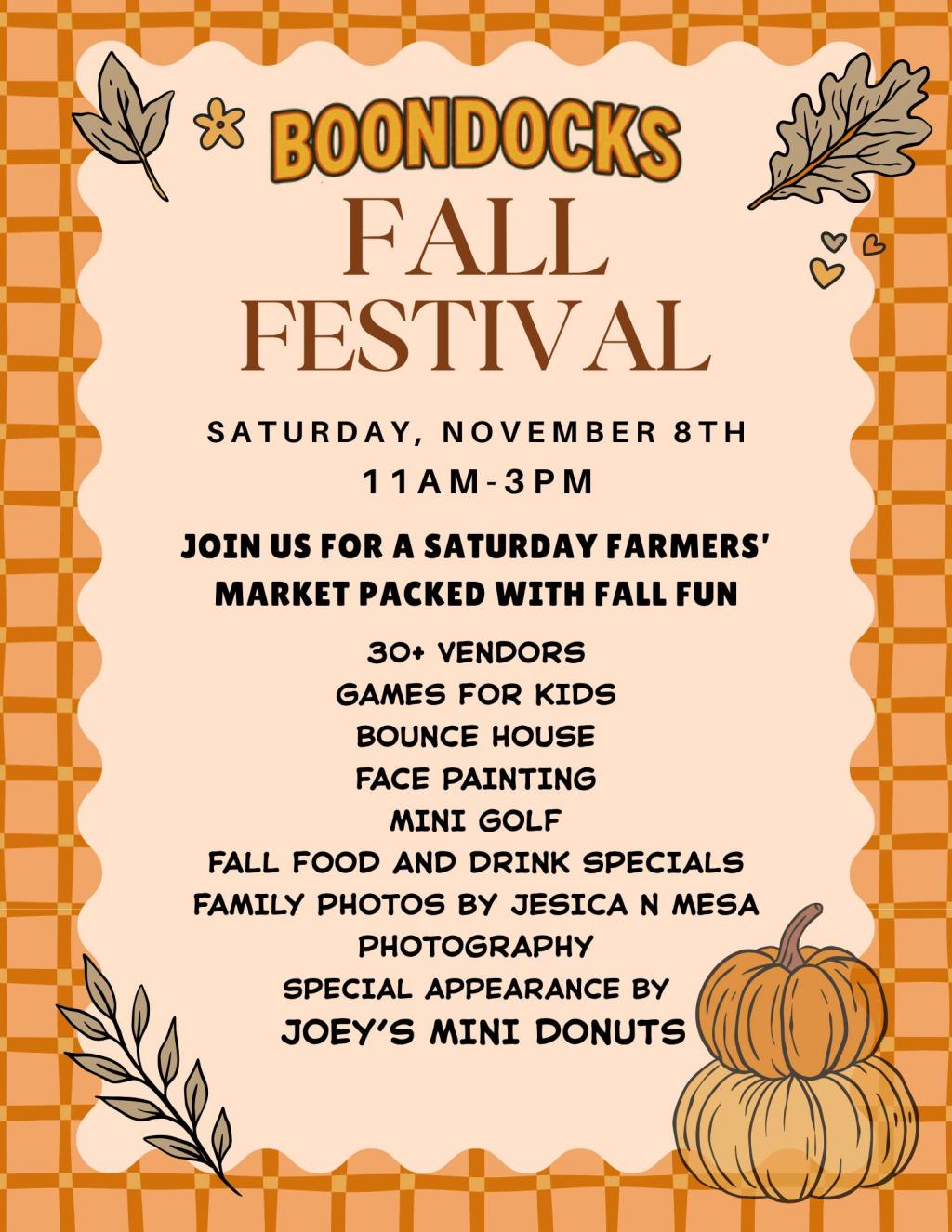 Boondocks Grill First Annual Fall Festival
