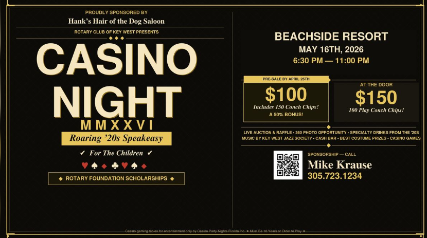 The Rotary Club of Key West Casino Night Roaring 20's Speakeasy