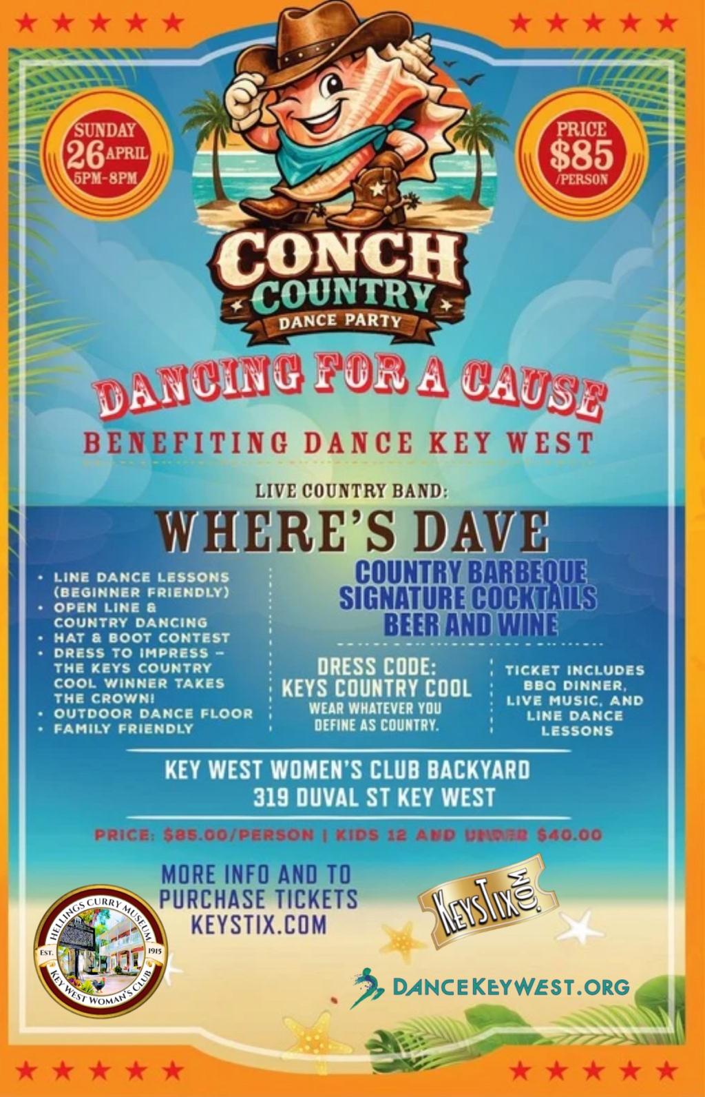 Conch Country Dance Party: Dancing for a Cause
