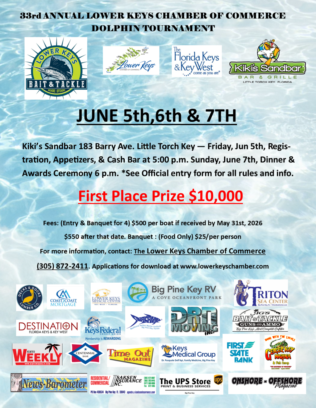 Lower Keys Chamber of Commerce 33rd Annual Dolphin Tournament (2026)