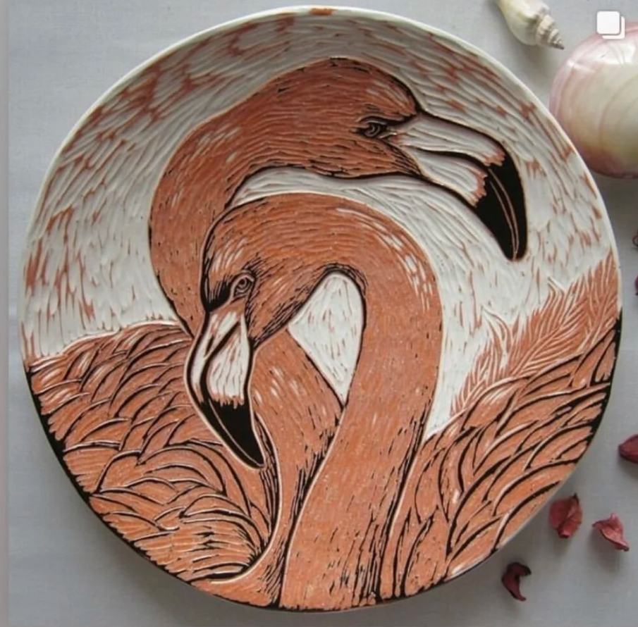Carved Flamingo Platter Workshop 