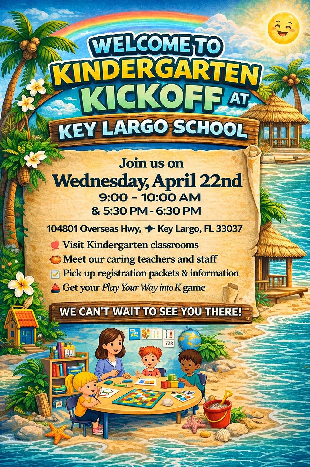 Kindergarten Kickoff at Key Largo School