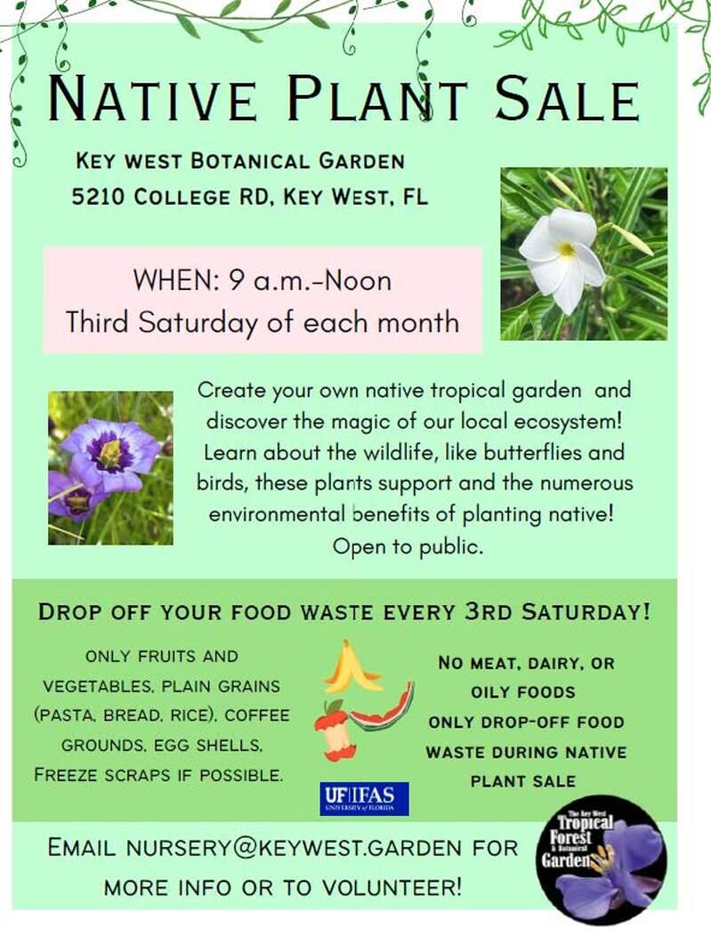 Native Plant Sale at Key West Tropical Forest & Botanical Garden