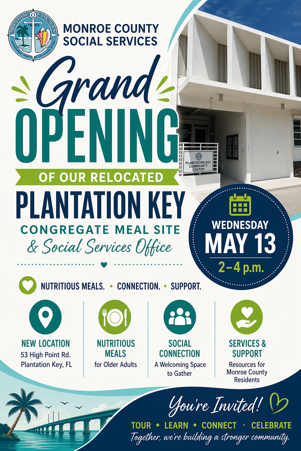 Congregate Meal Site Grand Opening at Plantation Key