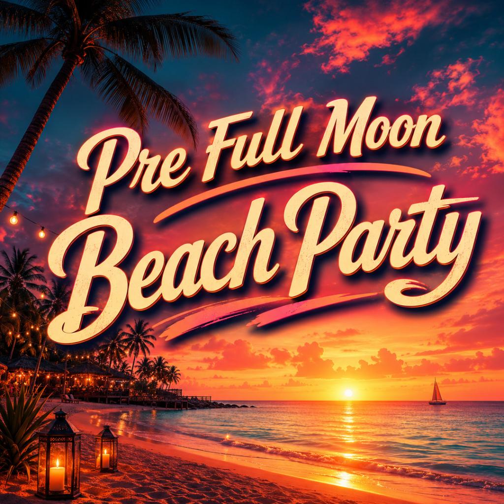 Pre Full Moon Beach Party