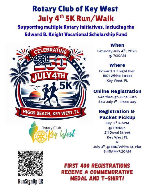 Rotary Club of Key West July 4th 5K