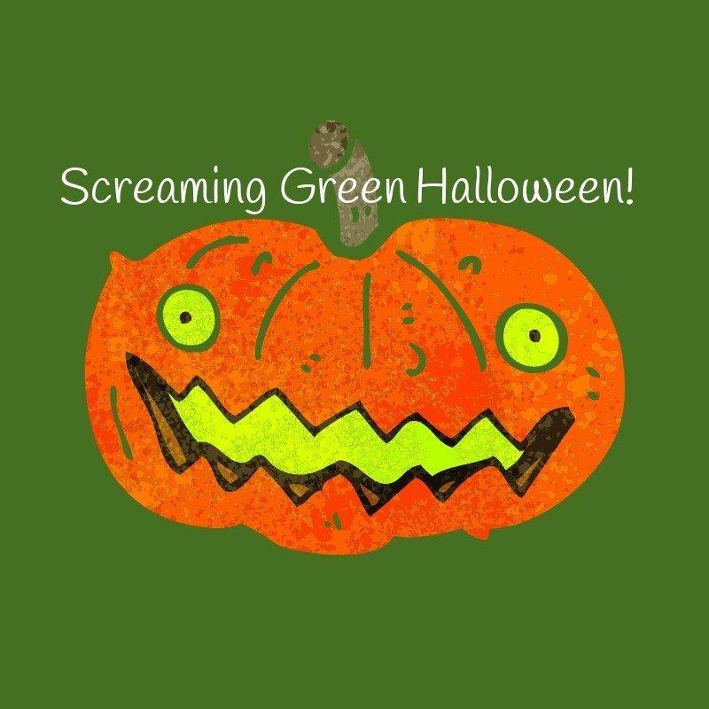 Screaming Green Halloween