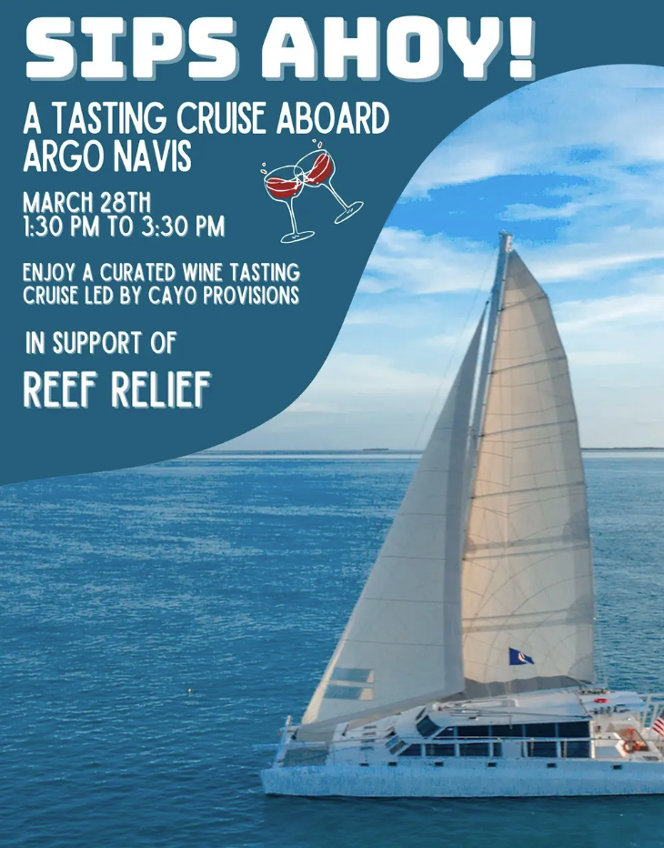 Sips Ahoy! Afternoon Tasting Cruise for Reef Relief