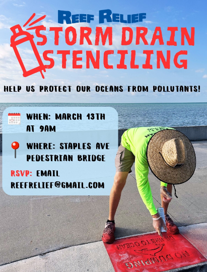 Reef Relief Storm Drain Stenciling