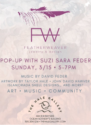 Featherweaver Suzi Sara Feder Pop Up Exhibition