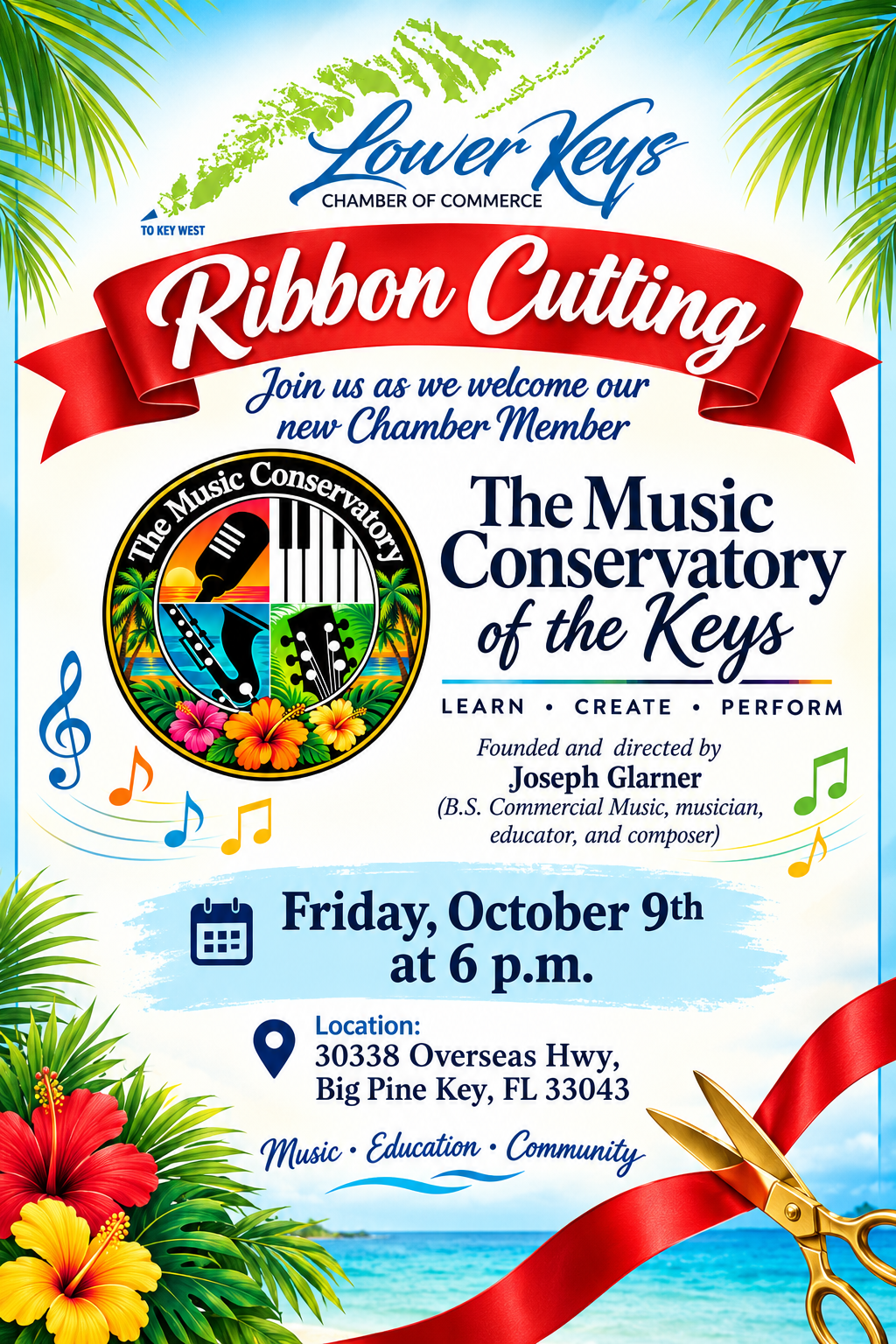The Music Conservatory of the Keys Ribbon Cutting 