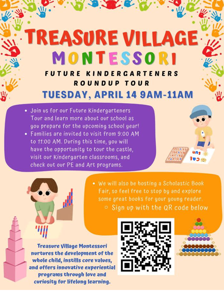 Treasure Village Montessori’s Future Kindergarteners Roundup Tour