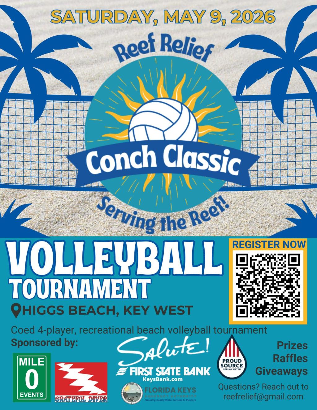 First Annual Conch Classic Beach Volleyball Tournament benefiting Reef Relief