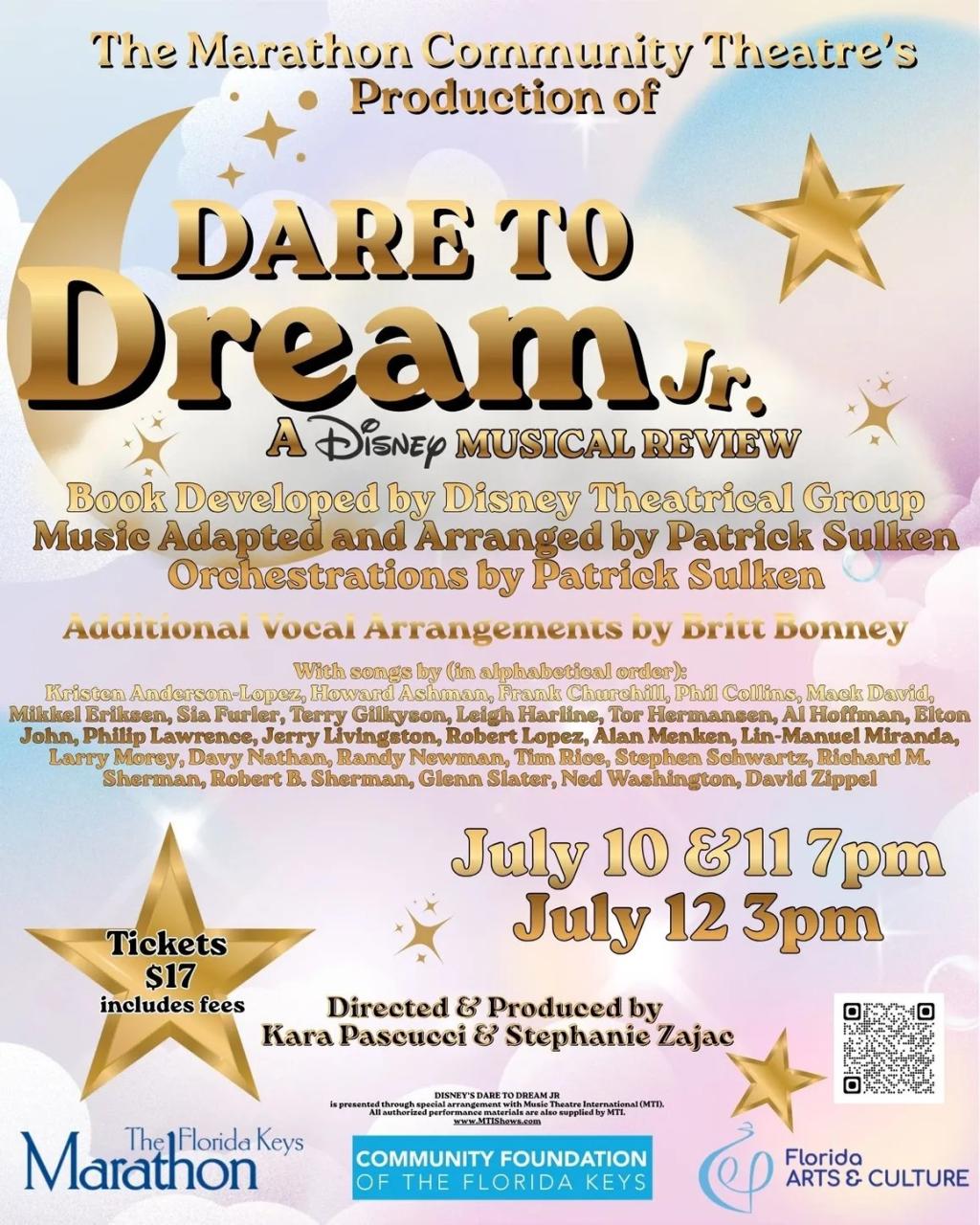 MCT Children's Summer Theatre Presents Dare to Dream Jr.