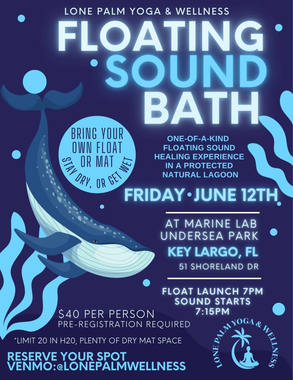 Floating Sound Bath at MarineLab Undersea Park