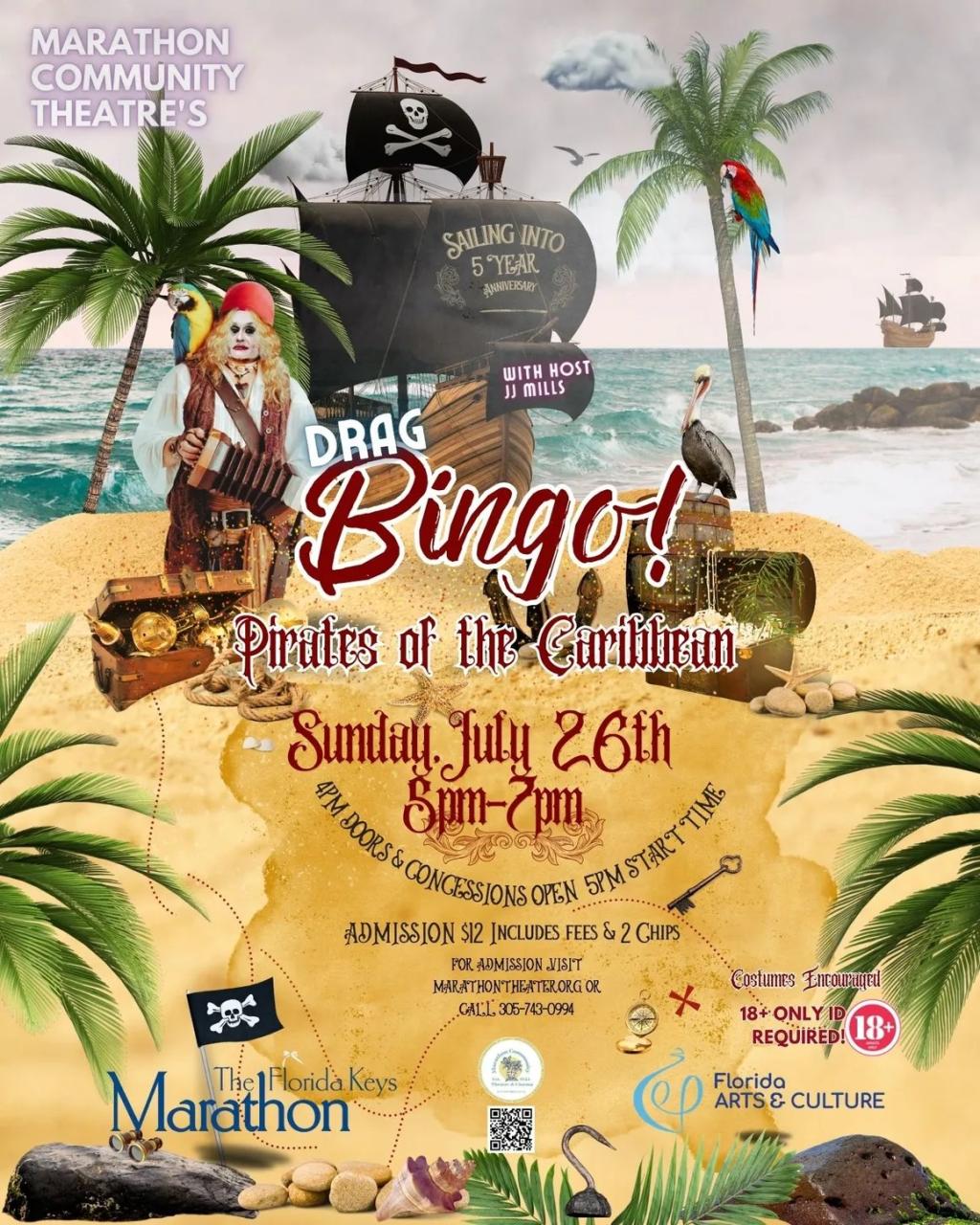 Marathon Community Theatre's Drag Bingo: Pirates of the Caribbean