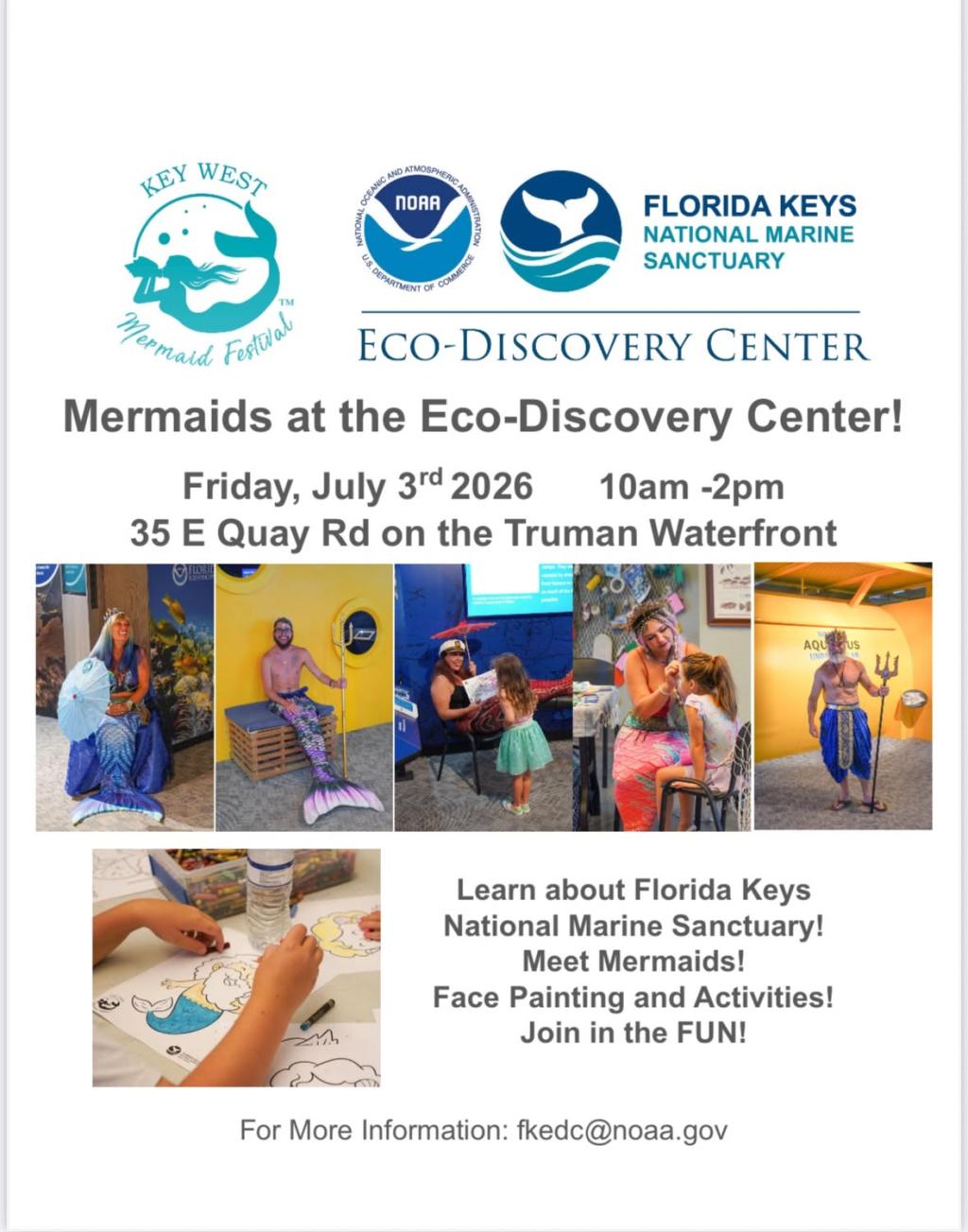 Mermaids at the Florida Keys Eco-Discovery Center