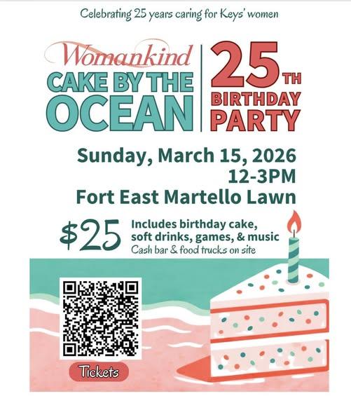 Womankind Cake by the Ocean 25th Birthday Party