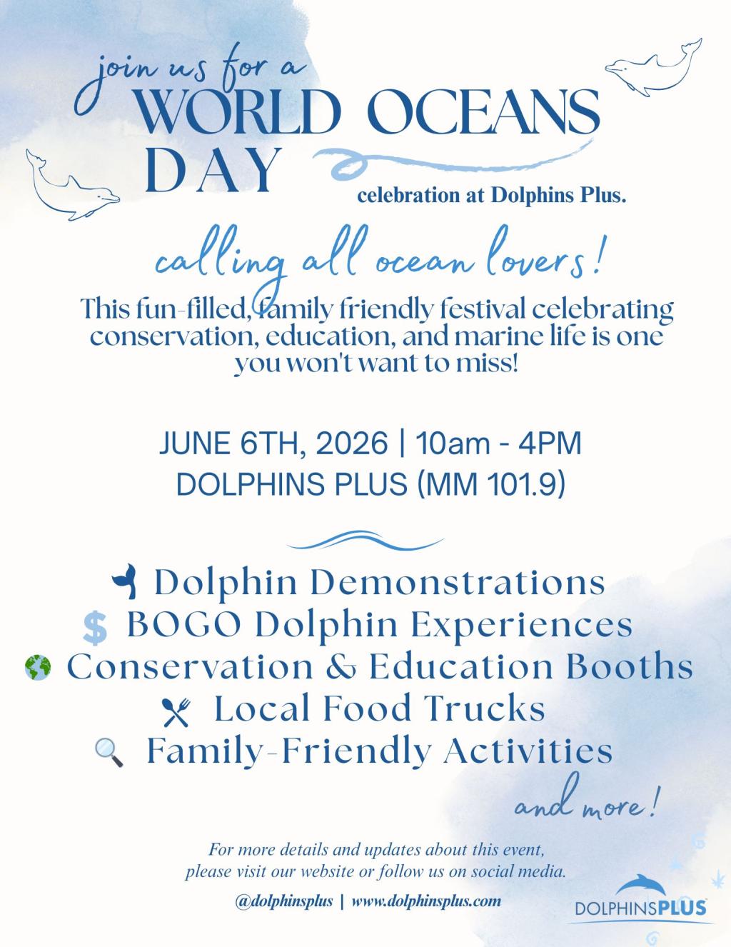 World Oceans Day @ Dolphin Plus
