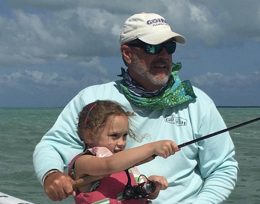 Fishing guide with child Florida Keys