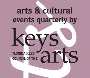 Arts and cultural events quarterly cover with Florida Keys Council logo.