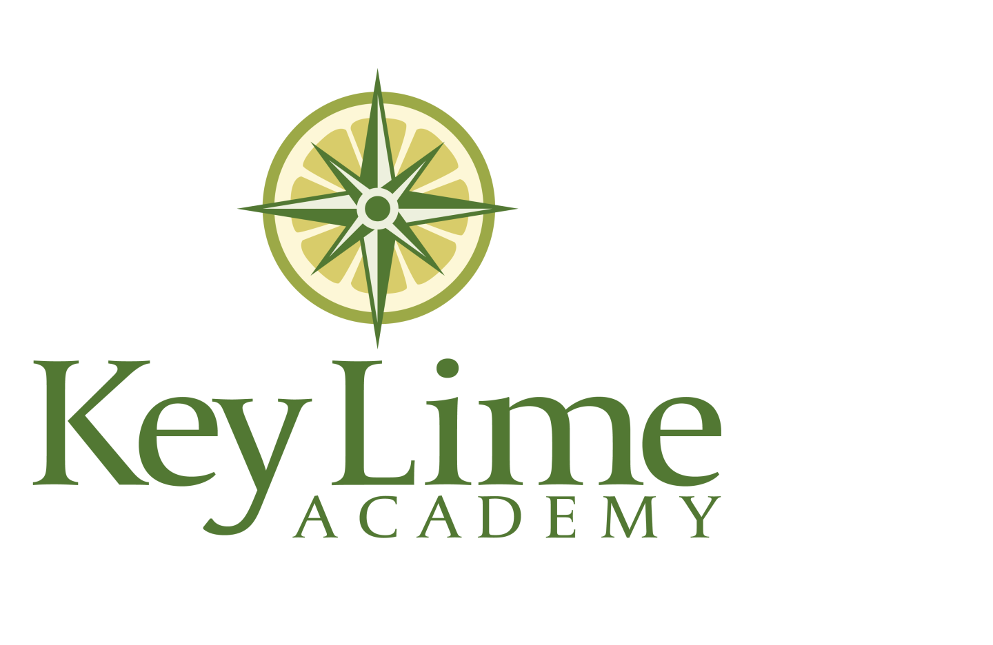 Key Lime Academy logo with compass design.