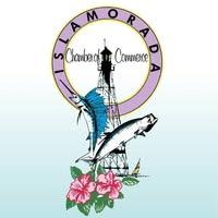 Islamorada Chamber of Commerce logo with fish and flowers.