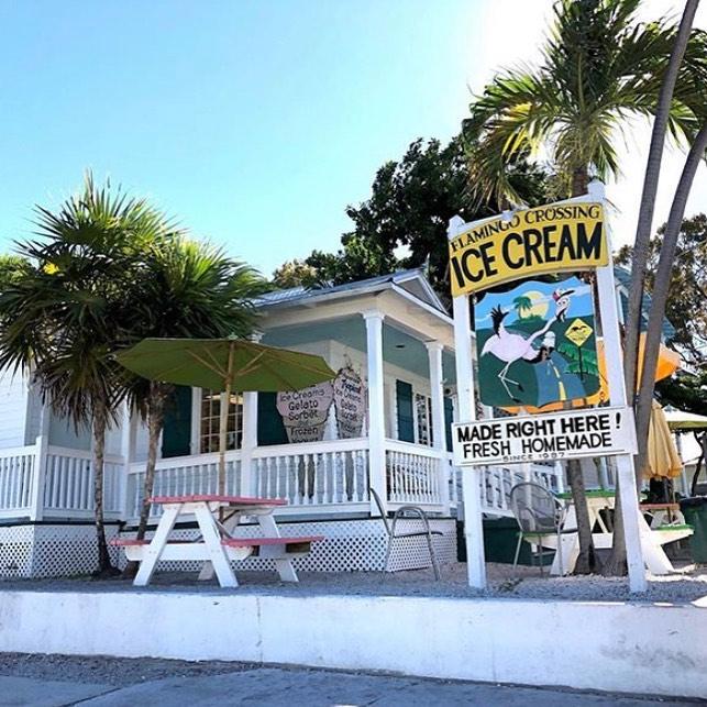 Flamingo Crossing Ice Cream