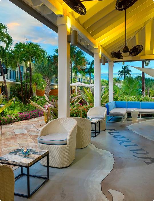 The Backyard - Blue Flamingo